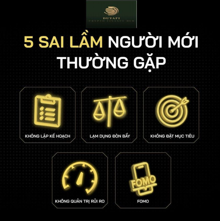 5 sai lầm của người mới thường gặp khi tham gia thị trường tiền mã hóa