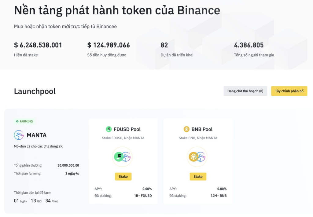 Hướng dẫn tham gia Launchpool cho người mới